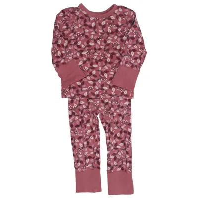 Pyjamasz (Lilla, Pink) fra Polarn O. Pyret Elastan, Økologisk bomuld