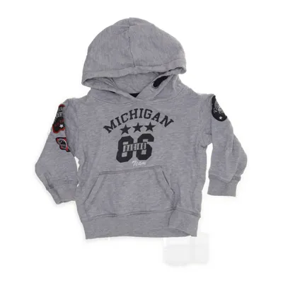 Hoodie (Gray) from Red & Blue Cotton, Polyester, Polyamide