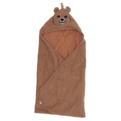 Bath cape (Brown) from Lindex Baby Cotton