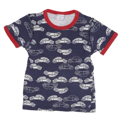 T-shirt (Blauw, Wit, Rood) van Polarn O. Pyret Katoen