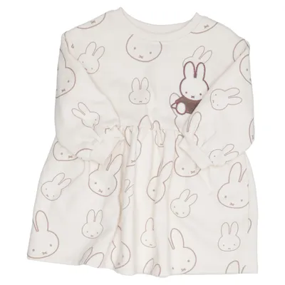 Jurk (Beige) van Miffy Katoen, Polyester