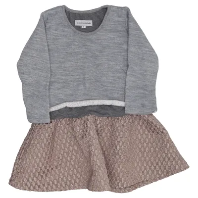Dress (Gray, Brown) from Christina Rohde Acrylic, Metallic fiber, Polyamide, Polyester