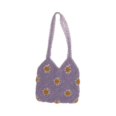 Sac à bandoulière (Violet, Jaune, Blanc) de Mango Viscose