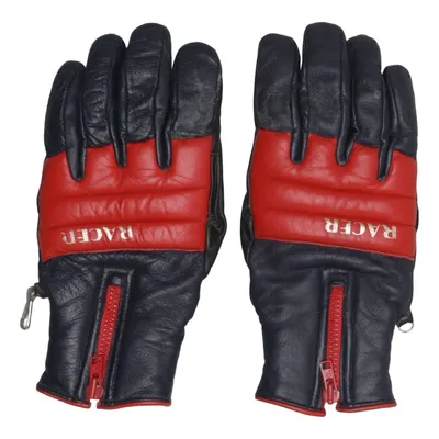 Leren handschoenen (Zwart, Rood) van Racer