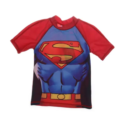 Badtröja (Röd) från Superman Elastan, Polyester