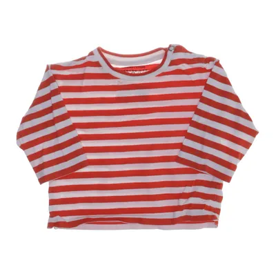 Long sleeve T-shirt (White, Red) from Arket Cotton