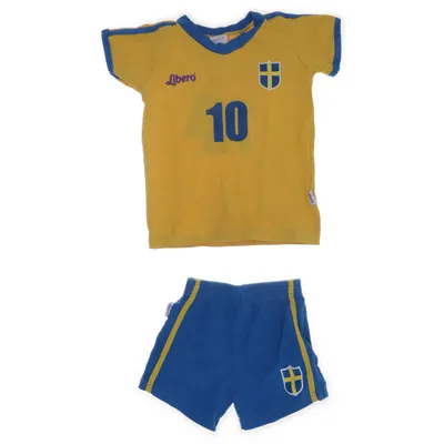 Träningsset (Gul, Blå) från Libero Bomull, Elastan