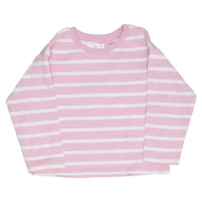 T-shirt à manches longues (Rose, Blanc) de Zara