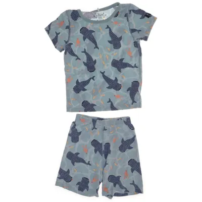 Pyjama (Groen, Meerkleurig) van Polarn O. Pyret Elastaan, Lyocell