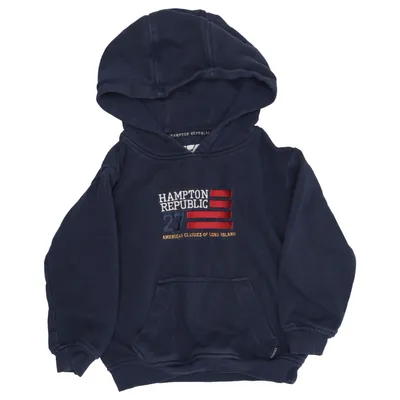 Sweat à capuche (Bleu) de Hampton Republic Coton, Polyester