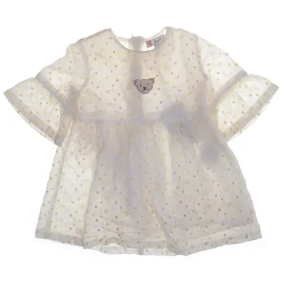 Klänning (Vit, Gul, Flerfärgad) från Steiff Bomull