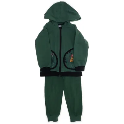 Tenue d'intérieur (Vert, Noir) de Babauba Coton, Élasthane