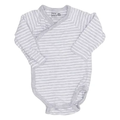 Romper (Grijs, Wit) van Newborn by Lindex Organisch katoen