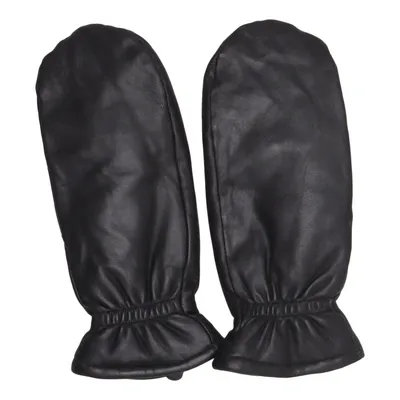 Lederfäustlinge (Schwarz) von Handskmakaren Leder, Polyester