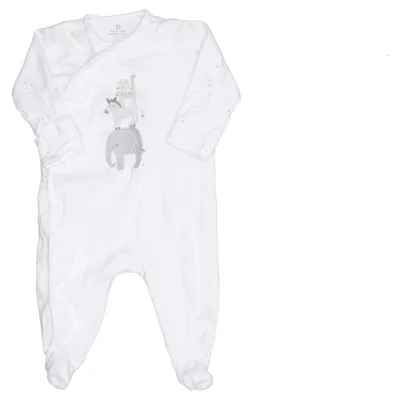Barboteuse (Blanc, Gris) de Next Baby Coton