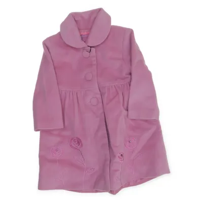 Coat (Pink) from Papillon Polyester, Viscose
