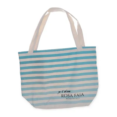 Sac en toile (Bleu, Beige) de Rosa Faia Coton