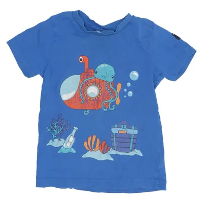 T-shirt (Blue, Multicolored) from Polarn O. Pyret Organic cotton