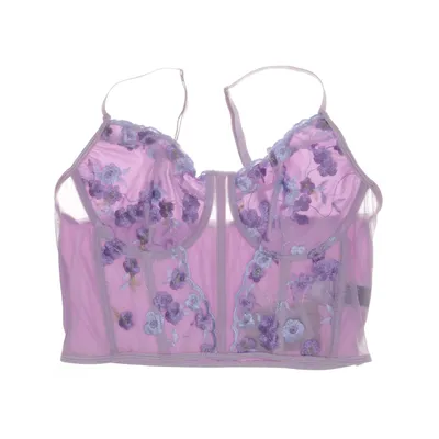 Bustier (Purple) from Shein Elastane, Polyester