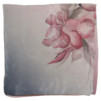 Neckerchief (Purple, Gray, Multicolored, Pink, Beige) Silk