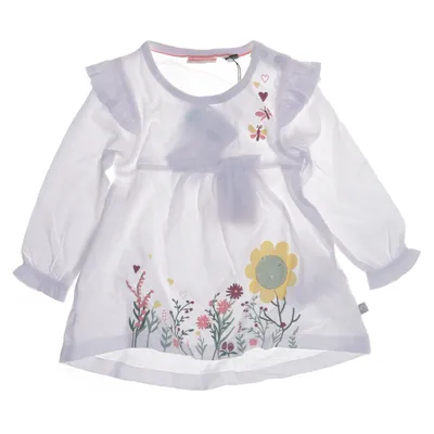 Klänning (Vit, Flerfärgad) från Liegelind Bomull, Elastan