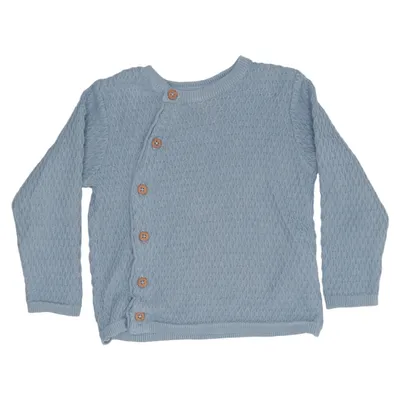 Cardigan (Blå) fra Fixoni Bomuld