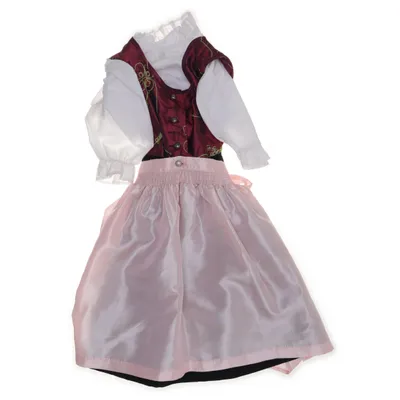 Dirndl (Pink, Hvid, Sort) fra Gams Bock