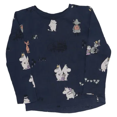 Long sleeve T-shirt (Blue, Multicolored) from Moomin by Lindex Cotton