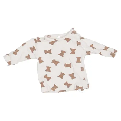 Lange mouwen shirt (Beige, Bruin) van Zeeman Katoen, Elastaan