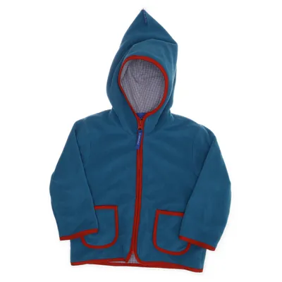 Fleecejacka (Blå, Orange) från Finkid Bomull, Polyester