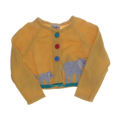 Kofta (Gul, Flerfärgad) från Frugi Ekologisk bomull