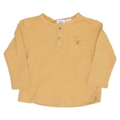Henley T-shirt (Gul) fra Zara Baby Bomuld