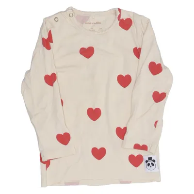 Långärmad t-shirt (Beige, Röd) från Mini Rodini