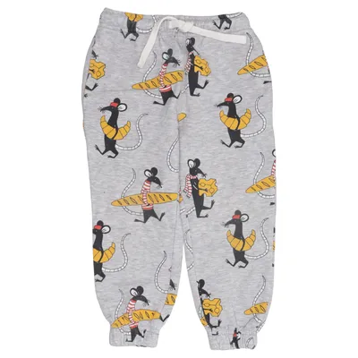 Sweatpants (Grå, Flerfarvet) fra Minimarket Bomuld, Viscose