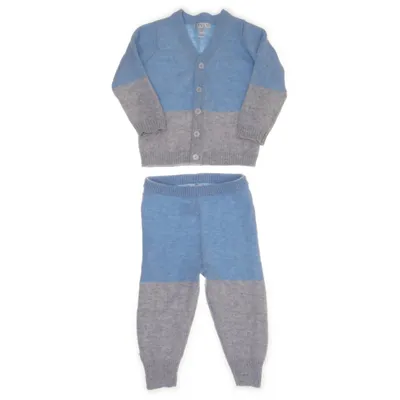 Ensemble (Bleu, Gris) de Livly Cachemire