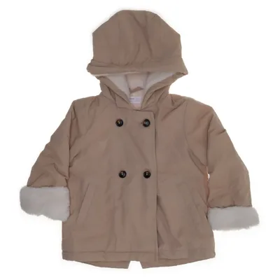 Winter jacket (Beige) from Mango Kids Cotton, Polyamide, Polyester