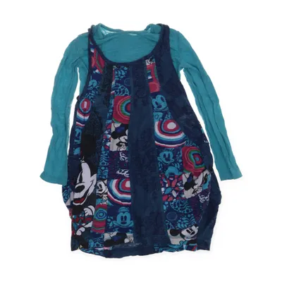 Klänning (Turkos, Blå, Flerfärgad) från Desigual Disney Bomull