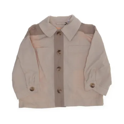 Denim jacket (Beige, Gray) from Zara Cotton