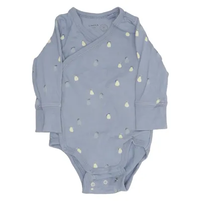 Romper (Blauw, Meerkleurig) van Lindex Baby Katoen, Elastaan