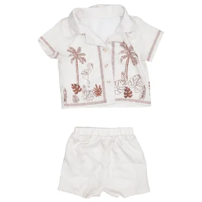Set (Beige, Bruin) Polyester