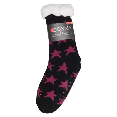 Knit socks (Black, Pink, White) from Donna Acrylic, Polyester