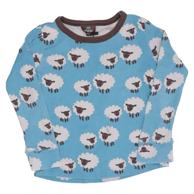 Langarmshirt (Blau, Weiß, Braun) von Me&i
