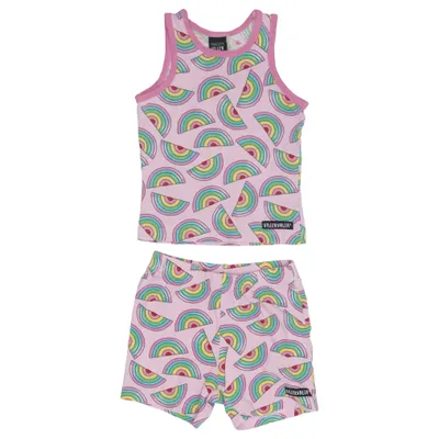 Pajamas (Pink, Multicolored) from Villervalla Elastane, Organic cotton