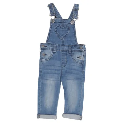 Dungarees (Blue) from Qf Cotton, Elastane, Polyester