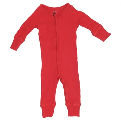 Rompertjes (Rood) van Lindex Baby Katoen, Elastaan