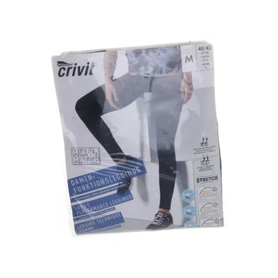 Sportleggings (Zwart, Meerkleurig) van Crivit Elastaan, Polyamide, Polyester