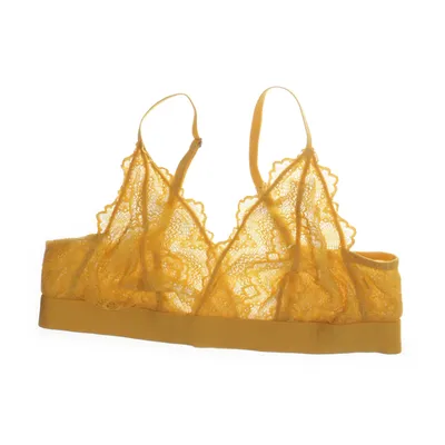 Bralette (Gul) från Understatement Elastan, Polyamid