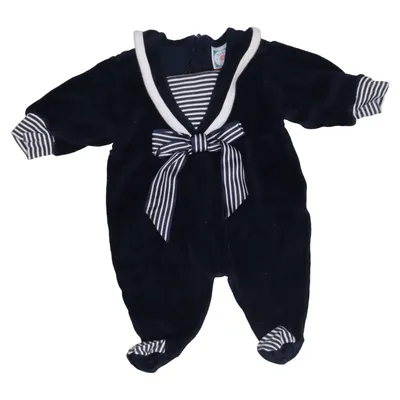 Sparkdräkt (Blå, Vit) från H&M Baby Bomull, Polyamid