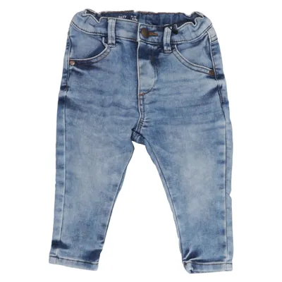 Spijkerbroek (Blauw) van Denim by Lindex Katoen, Elastaan, Polyester