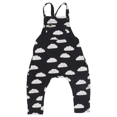 Overalls (Sort, Hvid) fra Lindex Baby Bomuld